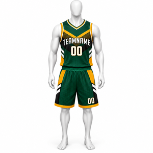 Uniforme de basket-ball 100% polyester, design personnalisé, logo, nom et numéro de l'équipe, uniformes de basket-ball respirants - Product Image 6