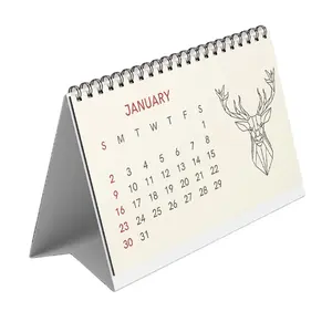 Personalized logo-imprinted calendar Custom logo-branded desk accessory Company branding desk planner