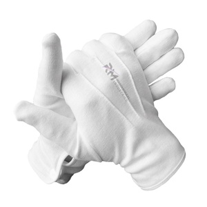 Gants de nettoyage professionnels RMI pour bijoux, respirants, avec manchette de sécurité, sans poudre, en polyester et coton blanc, pour le travail et les cérémonies - Product Image 1