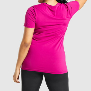 T-shirt coupe classique élégant et tendance pour femme, longueur standard, style décontracté au quotidien, haut à manches courtes pour femme - Product Image 3