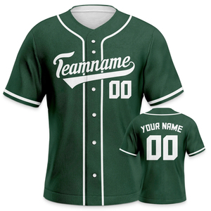 Camiseta de Béisbol de Diseño Personalizado para Hombre, Uniforme de Béisbol de Manga Corta, Logotipo Personalizado, Camiseta de Equipo, Fabricante OEM ODM - Product Image 2