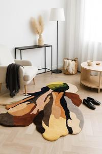 Handmade Modern Gradient Wool <b>Rug</b> Warm <b>Boho</b> Floor Decor Custom Sizes Irregular Shaped Carpet for Home Living Room Picnics - Product Image 2