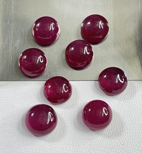 100% Natural <b>Ruby</b> Cabochon Reddish Pink Color Heat & Treated Round Fine Quality Loose Gemstone for Jewelry Making at Best Price - Product Image 5