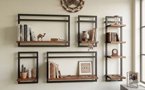 Modern Wall Hanger Bookshelf Set for <b>Small</b> Modern Living Room Floating <b>Shelves</b> Living Room Furniture Home Furniture - Product Image 1