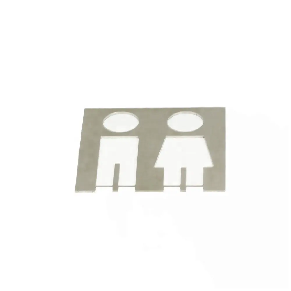 Stainless steel ladies Toilet door sign