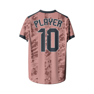 Maillots de football personnalisés pour hommes, séchage rapide, respirants, 100% polyester, logos personnalisés, noms d'équipe, numéros, impression par transfert thermique - Product Image 3