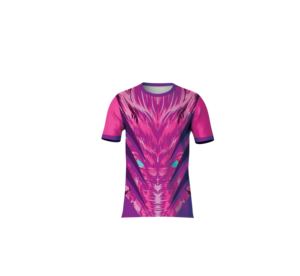 เสื้อยืดกีฬาคุณภาพสูง พิมพ์ลายโลโก้ด้านหน้าด้วยเทคนิค Sublimation ผลิตจากผ้าถักที่เป็นมิตรต่อสิ่งแวดล้อม ระบายอากาศได้ดี แห้งเร็ว - Product Image 1