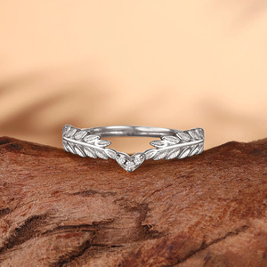 Anillo de Diamante Cultivado en Laboratorio con Corte Redondo, Inspirado en la Naturaleza, Oro Sólido de 10K, 14K, 18K, Anillo de Compromiso o Aniversario, 0.03Ct, Joyería Fina - Product Image 2