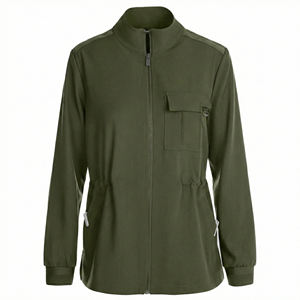 Chaqueta Médica Personalizable y Versátil con Cierre Completo, Cintura Ajustable y Múltiples Bolsillos, Venta al Por Mayor - Product Image 4