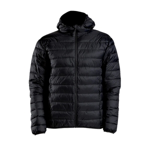 OEM Custom Men's Plus Size Winter Quilted <b>Jacket</b> Vintage Waterproof Windbreaker Zipper Hoodie Embroidered Casual Snow Wear - Product Image 4