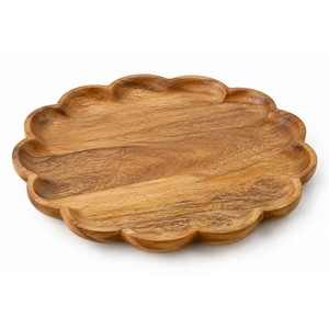 Plateau à dessert rectangulaire en bois artisanal avec un design moderne du milieu du siècle et un motif abstrait |   Vente en gros |   Aqudus Saleem - Product Image 1