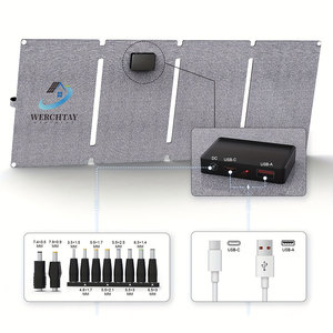Không thấm nước 40W 100W 150W 200W di động gấp Tấm pin mặt trời có thể gập lại cắm trại Bảng điều khiển năng lượng mặt trời di động Trạm Sạc USB - Product Image 2