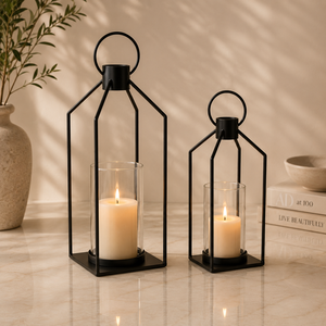 Premium Aluminum Candle <b>Lantern</b> With <b>Gold</b> Finish Adds Warm Ambient Glow Perfect For Home Decor And Festive Lighting - Product Image 4
