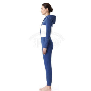 Ensemble de survêtement court d'hiver pour femme, 100 % coton, léger, séchage rapide, 2 pièces, décontracté, tendance, tenue assortie, streetwear, vente en gros - Product Image 3