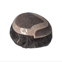 Wig Rambut Pria Mono Front Lace Remy Terlaris, Toupee HD Lace Transparan Taz Hair Bangladesh, Wig Rambut Asli Berkualitas Tinggi