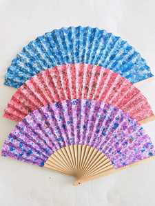 พัดไม้พับทำมือสไตล์โมเดิร์น ลายขนนกยูง ดีไซน์ศิลปะ งานฝีมือธรรมชาติ สำหรับสะสมและตั้งโชว์ - Product Image 5