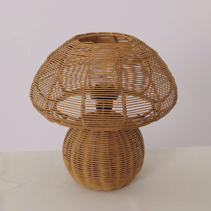 Boho Rattan Table Lamp Decorative Ceiling <b>Light</b> For Living Room Cafe Handmade Natural Pendant Lamp For Home Decor - Product Image 4