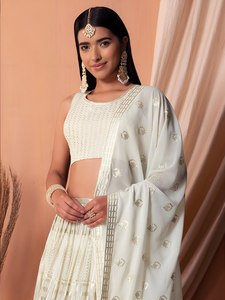 For Georgette Bridesmaid Dress High Neck Short Sleeve <b>Crop</b> <b>Top</b> A-Line Floor-Length <b>Sequin</b> Embroidered Built-in Bra Classic - Product Image 1