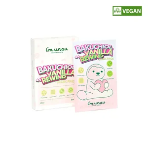 Unau BAKUCHIOL VANILLA REWIND 27ml * 5ea Mascarilla Facial Funcional Pack Buena Calidad - Product Image 1