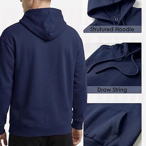 Sweat à capuche en polaire pour homme avec poche kangourou, en coton et polyester de poids moyen, impression personnalisée, broderie, DTG, sérigraphie - Product Image 2