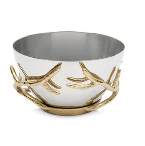 Latest Design Fruit Serving Bowl Unique Style Customize Size Hand Curved Decorative Sweet Snack Serving Metal Bowl - Product Image 2