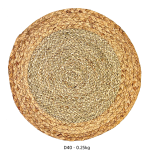 Nouvelle arrivée : Set de table tressé en jonc de mer, fait main, pour la décoration intérieure, fabricant OEM au Vietnam - Product Image 1
