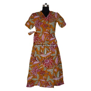 ชุดกิโมโนผ้าฝ้ายพิมพ์ลายช้าง, ชุดราตรีเซ็กซี่สำหรับผู้หญิง - Product Image 4