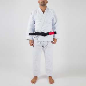 Kimono de BJJ Colfax Blanco 100% Algodón para Hombre, Corte Regular, Logotipo Frontal Duradero, Gi de Jiu Jitsu para Adultos, Logotipo OEM del Club, Trajes de Judo Brasileño BJJ - Product Image 1