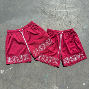 Shorts de sport en mesh pour hommes REXFIT SPORTS, impression personnalisée, shorts de fitness, de course à pied, de basketball, fournisseur de shorts de sport légers - Product Image 4