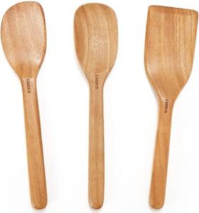 Ensemble de couverts en bois écologiques, ustensiles en bambou réutilisables, vaisselle durable pour les voyages, les pique-niques, les fêtes, la cuisine, les essentiels pour la salle à manger - Product Image 1