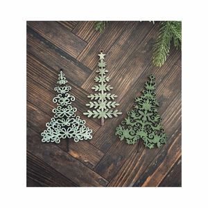 Ornements de Noël en bois fait main, rondes, rustiques et naturelles, avec écorce, pour pyrogravure, décoration de sapin de Noël DIY - Product Image 4