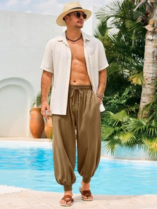 Luxury Oversized Baggy Pants Relaxed Fit Premium Cotton Urban Casual Streetwear Apparel Supplier - Product Image 6