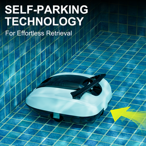 Robot <span class=keywords><strong>aspirateur</strong></span> de <span class=keywords><strong>piscine</strong></span> automatique sans fil, étanche IPX8, nettoyage en profondeur pour feuilles, saletés, sable et algues - Product Image 5