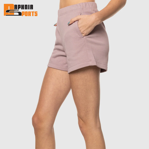 Shorts casuales para mujer, 100% algodón, pantalones cortos deportivos de felpa para entrenamiento y correr, precio económico, shorts de gimnasio para mujeres y niñas - Product Image 2