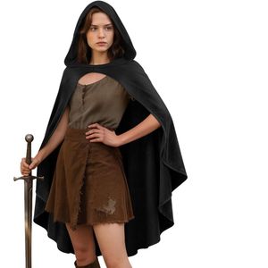 Capa Medieval con Capucha para Hombre y Mujer, Capa con Capucha Renacentista para Halloween, Disfraz para Cosplay - Product Image 2