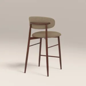 TABURETE DE COCINA HALSTON SINTERIOR LATTE & WALNUT - Product Image 4