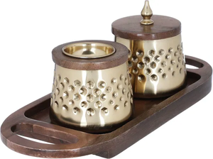 Luxury Handcrafted Stainless Steel Bakhoor Burner with Wooden Handle Eco-Friendly Durable Traditional Arabic Incense Burner - Product Image 6