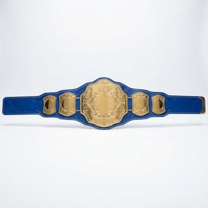 Custom <b>Wrestling</b> Trophy <b>Belt</b> Championship Boxing Sports Award Competition Prize Metal Plates Leather Strap Personalized Design - Product Image 3