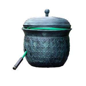 Nouveauté : Pots à tuyaux d'arrosage de qualité supérieure, forme personnalisable, avec couvercles, design minimaliste et élégant, en métal. - Product Image 2