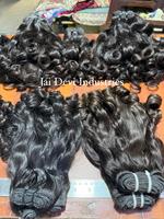 Extensiones de Cabello Humano Rizado Natural Indio sin Procesar, con Cutícula Alineada, para Tejidos y Uso en Salón