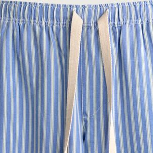 Pantalon décontracté pour homme à rayures, coupe décontractée, taille élastique avec cordon de serrage, jambe droite, avec poches, personnalisable OEM, streetwear d'été - Product Image 6