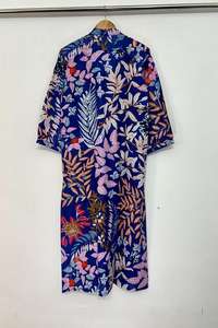 ชุดเดรสผ้าฝ้ายลายดอกโบโฮสำหรับผู้หญิง: ชุดลำลองทำมือ - Product Image 6