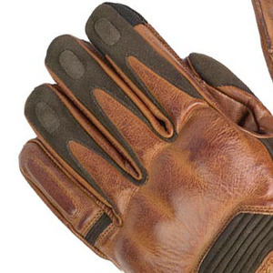 Gants de moto en cuir marron, gants de moto à doigts complets, respirants, antidérapants, pour la conduite en extérieur, gants de cyclisme - Product Image 2