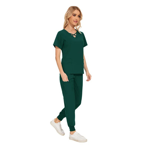 Uniforme de Spa Personalizado para Mujer, Nuevo Modelo Elástico con Encaje Ajustable - Product Image 4