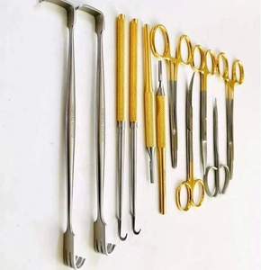 Juego de 11 Instrumentos de Cirugía General, Kit de Herramientas Ortopédicas de Acero Inoxidable Alemán, Equipo Quirúrgico Manual para Puente Óseo, CE - Product Image 2