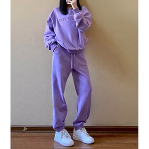 Custom Logo <b>Ladies</b> for Lounge Wears 2pcs Casual Style Custom Loungewear <b>Sets</b> for Women - Product Image 4