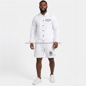 Conjunto Deportivo de Nylon con Logotipo Personalizado, Chaqueta y Pantalones Cortavientos de Poliéster - Product Image 3