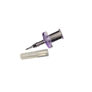 14B002 Chi Feng transparente púrpura transferencia PIN Spike 12mm sin ventilación hembra señuelo bloqueo médico policarbonato Luer conector ISO - Product Image 1
