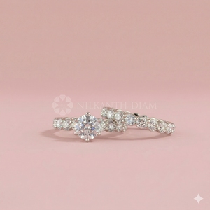 IGI Certified Lab Created Diamond <b>Rings</b> Round Cut Bridal Diamond <b>Rings</b> Set Fine Jewelry from <b>Indian</b> Supplier & Manufacture - Product Image 1