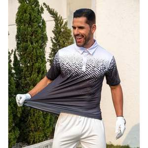 Camiseta de Manga Corta para Hombre, Estampado Geométrico Blanco y Negro, Transpirable, de Secado Rápido, Estilo Deportivo, Corte Regular, Poliéster - Product Image 4